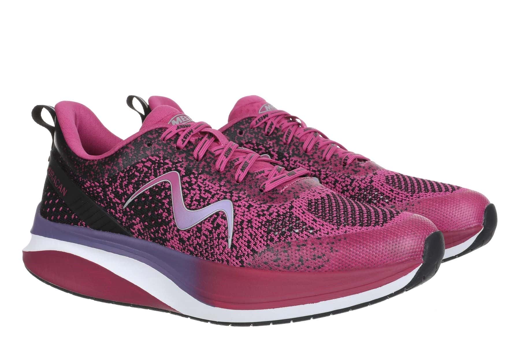 MBT HURACAN-3000 LACE UP WOMEN´S RUNNING SHOES BLACK/ORCHID FLOWER